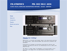Tablet Screenshot of filatronicsavservice.com